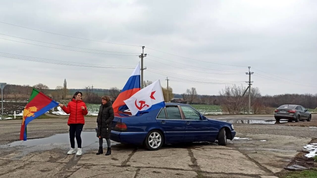 В районе прошёл автопробег в поддержку спецоперации по защите Донбасса  (видео)